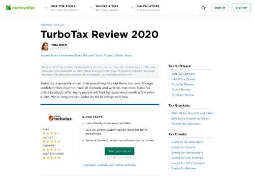 
                            8. TurboTax Review 2019 - NerdWallet