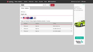 
                            5. Tureng - login as - Türkçe İngilizce Sözlük