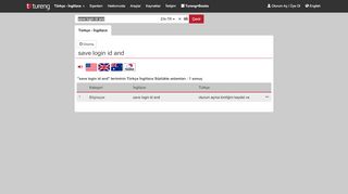 
                            7. Tureng - save login id and - Türkçe İngilizce Sözlük