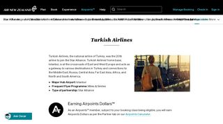 
                            8. Turkish Airlines - Star Alliance - About Airpoints™ - Airpoints™ | Air ...