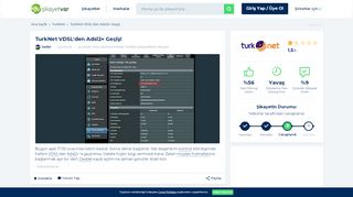 
                            13. TurkNet VDSL'den Adsl2+ Geçiş! - Şikayetvar
