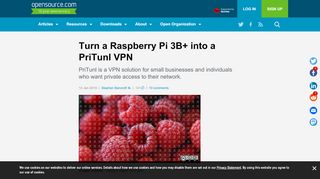 
                            11. Turn a Raspberry Pi 3B+ into a PriTunl VPN | Opensource.com