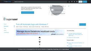 
                            9. Turn off Automatic login with Windows 7 - Super User