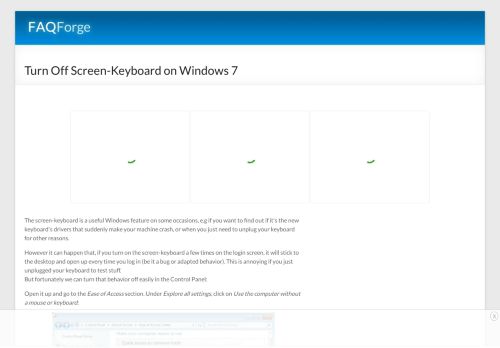 
                            12. Turn Off Screen-Keyboard on Windows 7 - FAQforge
