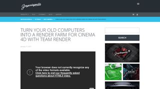 
                            10. Turn Your Old Computers Into A Render Farm For Cinema 4D With ...