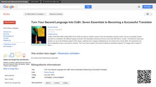 
                            11. Turn Your Second Language Into Ca$h: Seven Essentials to Becoming a ...