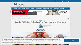 
                            6. Turnier: Feucht-fröhlicher Fußballspaß in Eggenthal beim Kick Rock ...