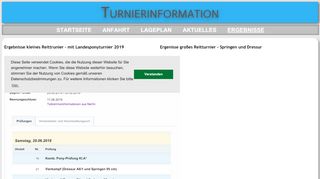 
                            12. Turnierinformation