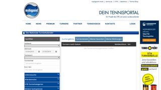 
                            11. Turniersuche - mybigpoint.tennis.de
