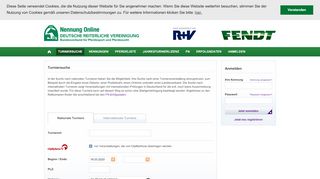 
                            7. Turniersuche | Nennung Online