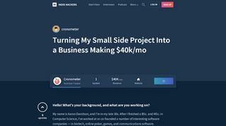 
                            11. Turning My Small Side Project Into a Business Making $40k/mo ...