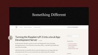 
                            4. Turning the RaspberryPi 3 into a local App-Development Server ...