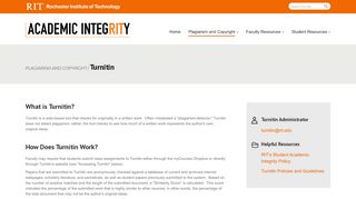 
                            11. Turnitin | Academic Integrity | RIT