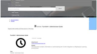 
                            10. Turnitin® - Administrator Guide - Brightspace Community - D2L