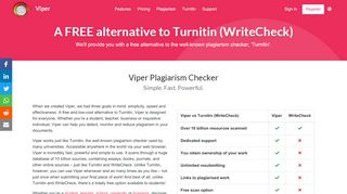 
                            7. Turnitin Alternative - Turnitin Free - Viper Plagiarism Checker