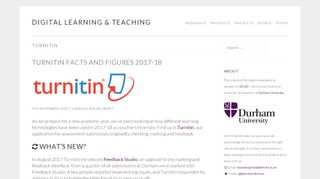 
                            13. turnitin – Digital Learning & Teaching - Durham University Community