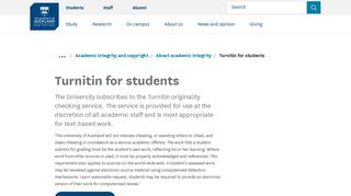 
                            13. Turnitin for students - The University of Auckland