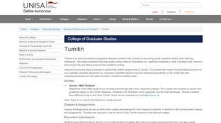 
                            12. Turnitin - Unisa