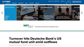 
                            12. Turnover hits Deutsche Bank's US mutual fund unit amid outflows