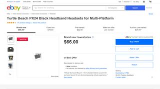 
                            7. Turtle Beach PX24 Black Headband Headsets for Multi-Platform | eBay