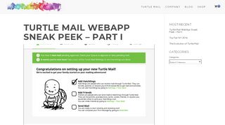 
                            2. Turtle Mail WebApp Sneak Peek – Part I | AE Dreams