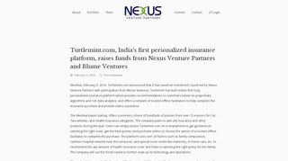 
                            10. Turtlemint.com, India's first personalized insurance platform, raises ...