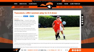 
                            8. Tusculum, LMU women play to 3-3 draw - Tusculum Pioneers