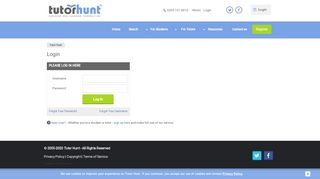 
                            1. Tutor Hunt Login / Sign in Page