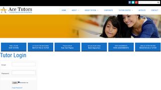 
                            1. Tutor Login - Ace Tutors
