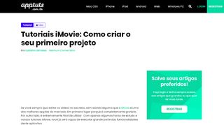 
                            3. Tutoriais iMovie: Como criar o seu primeiro projeto | AppTuts