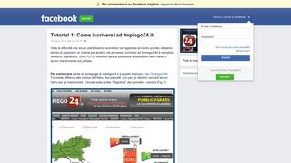 
                            6. Tutorial 1: Come iscriversi ad Impiego24.it | Facebook