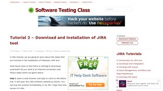 
                            7. Tutorial 2 - Download and Installation of JIRA tool