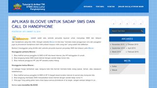 
                            10. Tutorial & Artikel TIK » Aplikasi BLOOVE untuk sadap SMS dan Call di ...