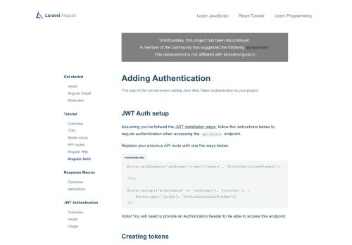 
                            1. Tutorial Authentication - Laravel Angular