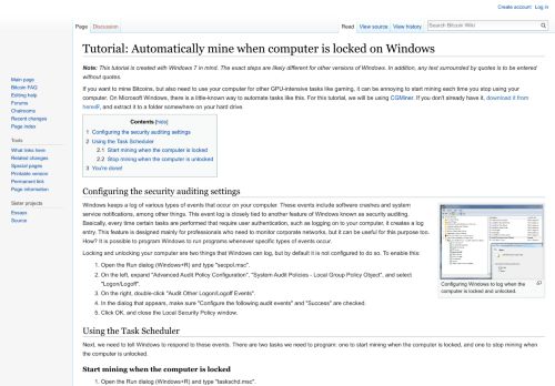 
                            12. Tutorial: Automatically mine when computer is locked on Windows ...