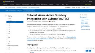 
                            9. Tutorial: Azure Active Directory integration with CylancePROTECT ...