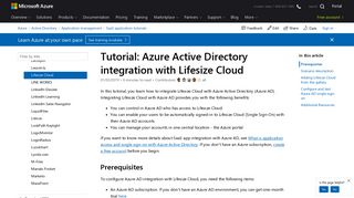 
                            9. Tutorial: Azure Active Directory integration with Lifesize Cloud ...