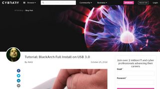 
                            5. Tutorial: BlackArch Full Install on USB 3.0 - Cybrary