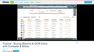 
                            9. Tutorial - Buying Bitcoins & GCR Coins with Coinbase & Bittrex on ...