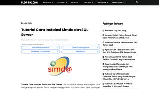 
                            1. Tutorial Cara Instalasi Simda dan SQL Server - blog-pns.com