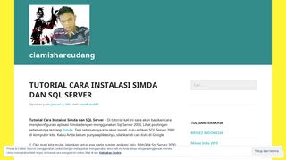 
                            7. Tutorial Cara Instalasi Simda dan SQL Server | ciamishareudang