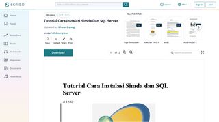 
                            6. Tutorial Cara Instalasi Simda Dan SQL Server - Scribd