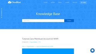 
                            4. Tutorial Cara Membuat Account di WHM | IDCloudHost