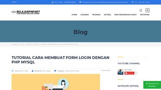 
                            6. Tutorial Cara Membuat Form Login Dengan PHP MySQL