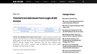 
                            3. Tutorial Cara Membuat Form Login di MS Access - blog-pns.com