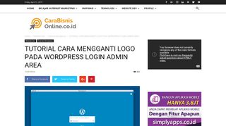 
                            10. tutorial cara mengganti logo pada wordpress login admin area