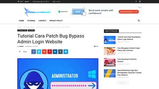 
                            7. Tutorial Cara Patch Bug Bypass Admin Login Website - PengajarOnline