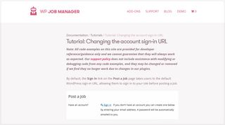 
                            12. Tutorial: Changing the account sign-in URL – WP Job Manager
