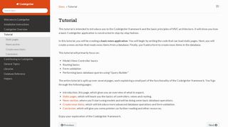 
                            11. Tutorial — CodeIgniter 3.1.10 documentation