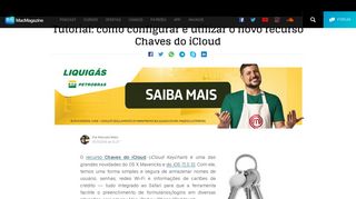 
                            11. Tutorial: como configurar e utilizar o novo recurso Chaves do iCloud ...